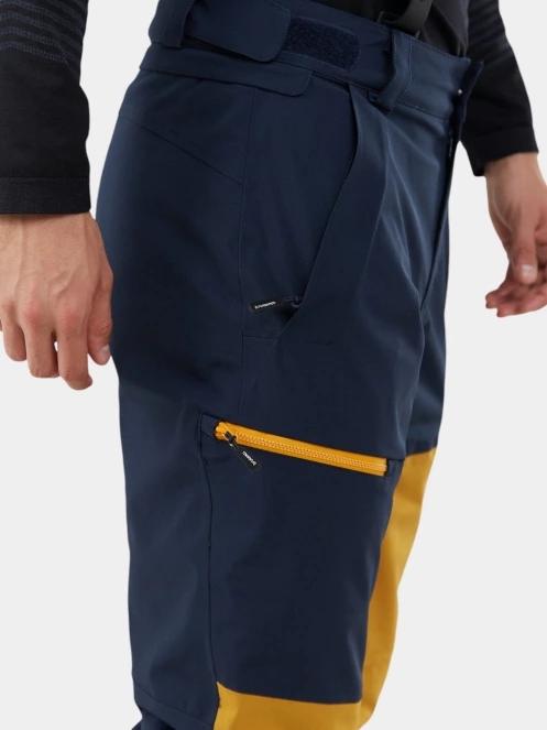 pantaloni de schi pt. barbati Fundango Teak Colourblock Pants galben 6