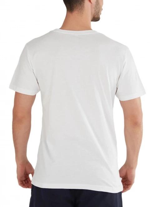 tricou cu maneci scurte pt. barbati Fundango Basic-T Logo 04 alb 3