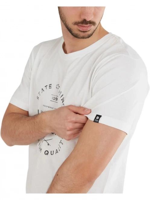 tricou cu maneci scurte pt. barbati Fundango Basic-T Logo 04 alb 5