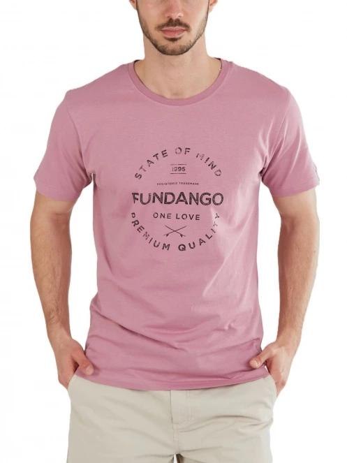 tricou cu maneci scurte pt. barbati Fundango Basic-T Logo 04 violet 2