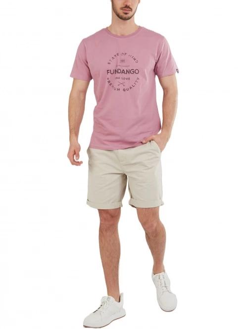 tricou cu maneci scurte pt. barbati Fundango Basic-T Logo 04 violet 4