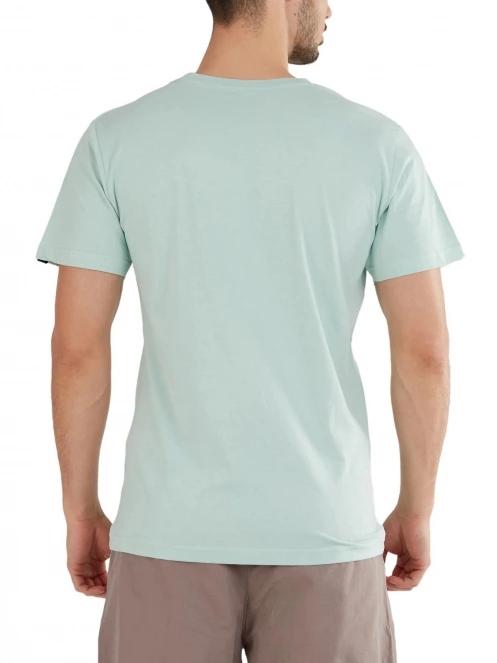 tricou cu maneci scurte pt. barbati Fundango Basic-T Logo 04 albastru deschis 3