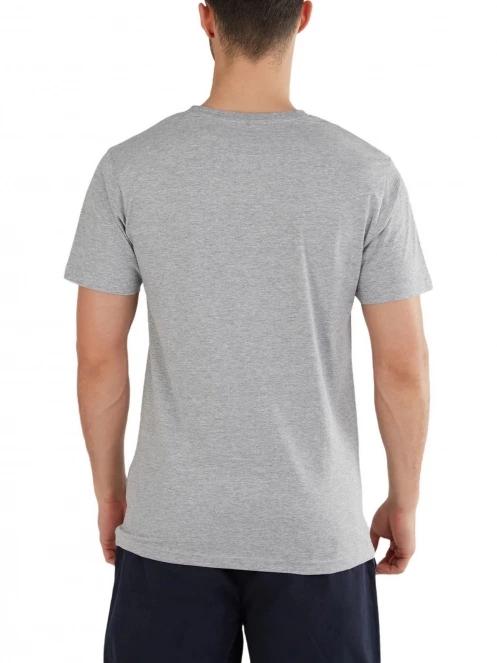 tricou cu maneci scurte pt. barbati Fundango Basic-T Logo 04 gri 3