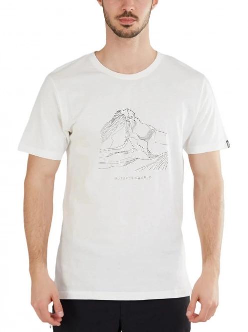 tricou cu maneci scurte pt. barbati Fundango Basic-T Logo 11 alb 2