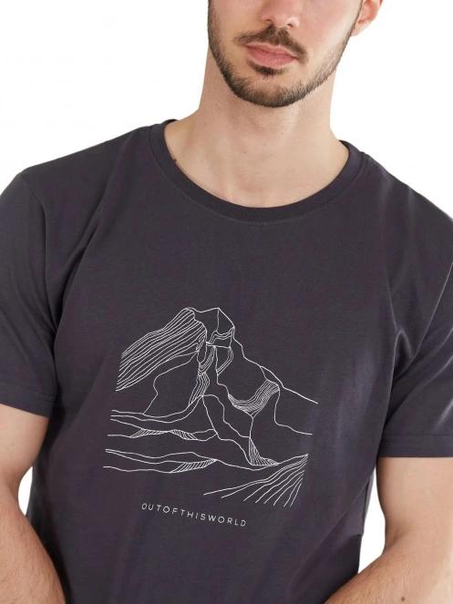tricou cu maneci scurte pt. barbati Fundango Basic-T Logo 11 gri 5