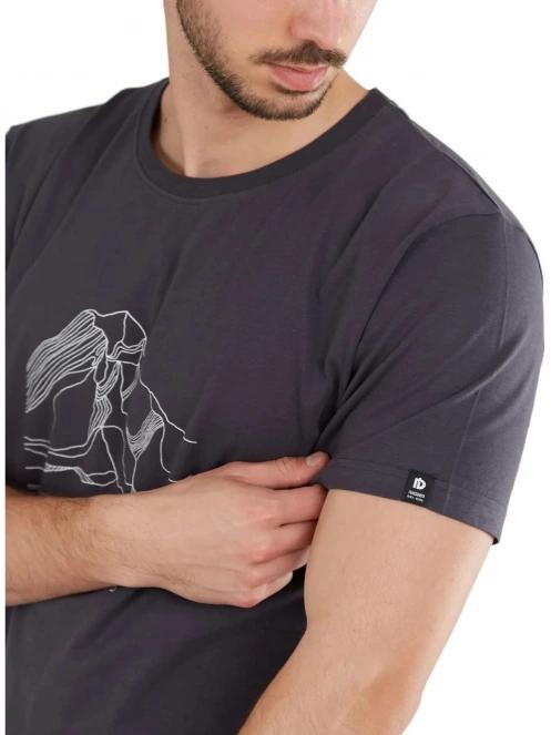 tricou cu maneci scurte pt. barbati Fundango Basic-T Logo 11 gri 6