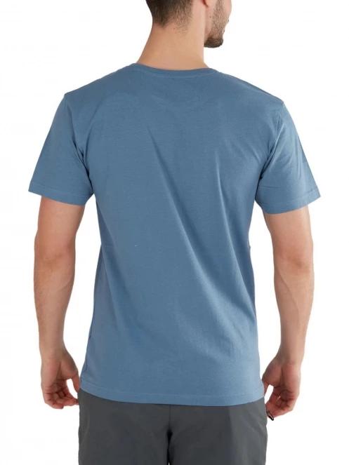 tricou cu maneci scurte pt. barbati Fundango Basic-T Logo 12 albastru 3