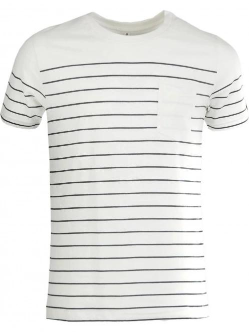 tricou cu maneci scurte pt. barbati Fundango Jaggy Pocket T-shirt alb 6