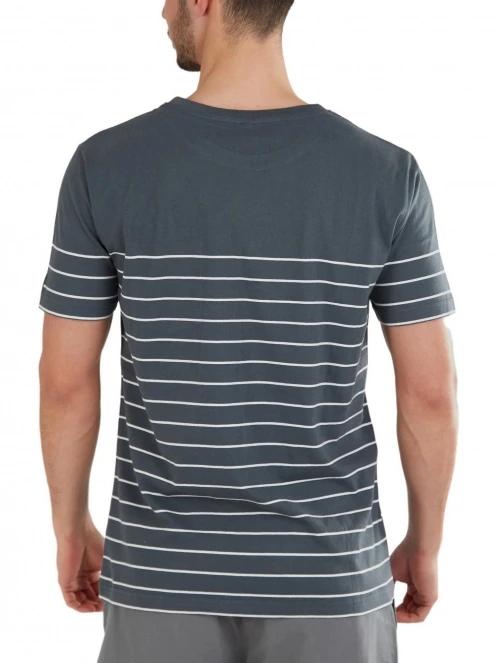tricou cu maneci scurte pt. barbati Fundango Jaggy Pocket T-shirt gri 3