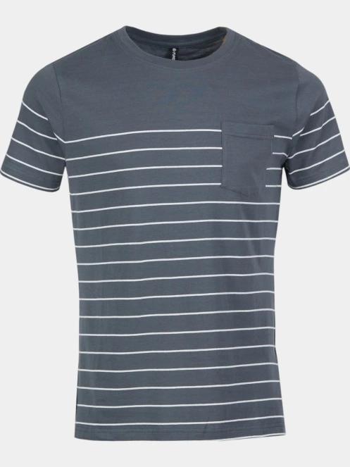 tricou cu maneci scurte pt. barbati Fundango Jaggy Pocket T-shirt gri 8