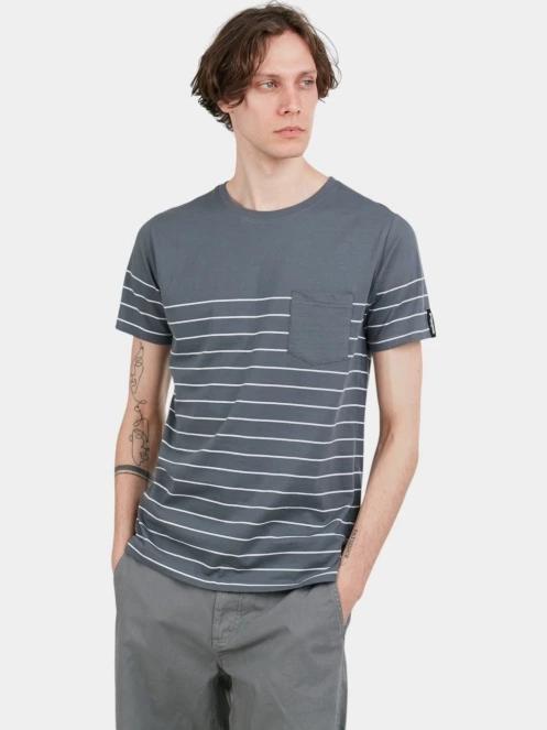 tricou cu maneci scurte pt. barbati Fundango Jaggy Pocket T-shirt gri 5