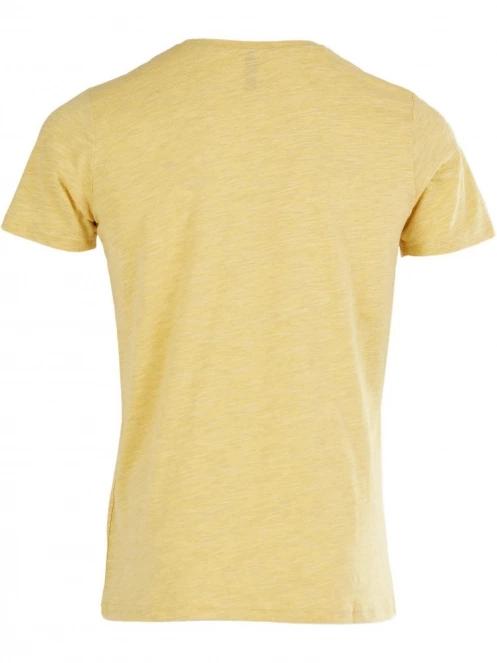 tricou cu maneci scurte pt. barbati Fundango Jaggy Structured T-Shirt galben 8