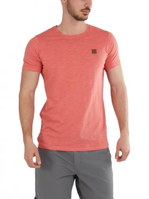 tricou cu maneci scurte pt. barbati Fundango Jaggy Structured T-Shirt roz 2