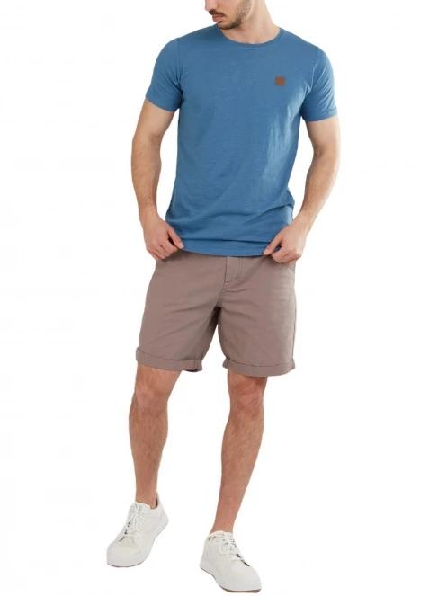 tricou cu maneci scurte pt. barbati Fundango Jaggy Structured T-Shirt albastru 4