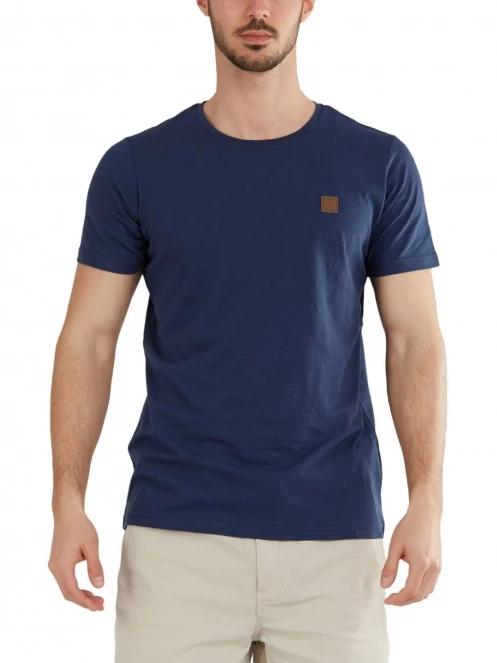 tricou cu maneci scurte pt. barbati Fundango Jaggy Structured T-Shirt albastru inchis 2