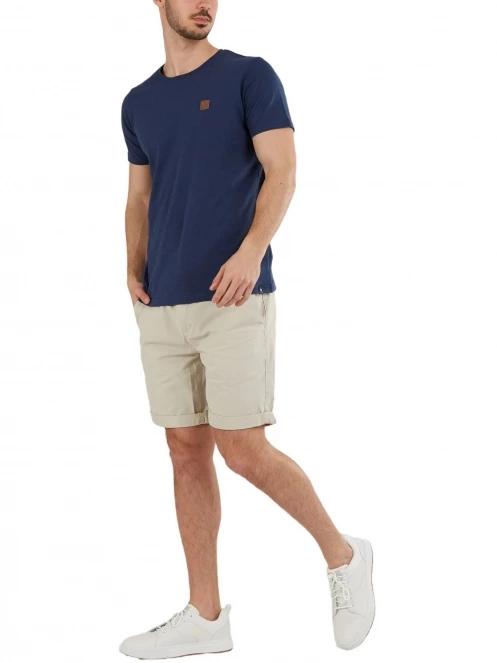 tricou cu maneci scurte pt. barbati Fundango Jaggy Structured T-Shirt albastru inchis 4