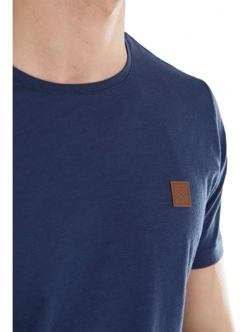 tricou cu maneci scurte pt. barbati Fundango Jaggy Structured T-Shirt albastru inchis 5