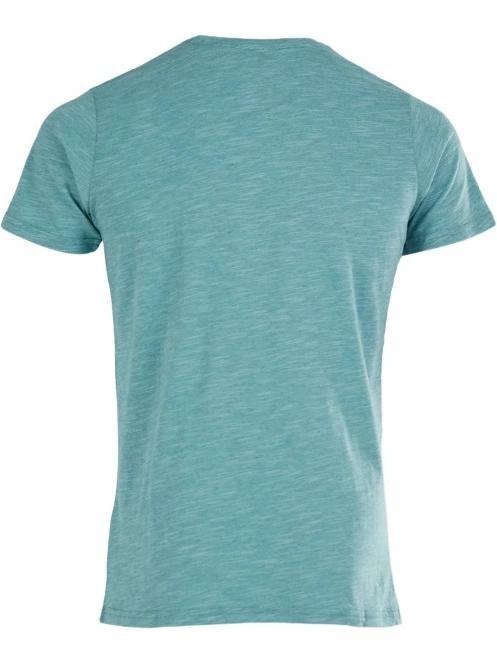 tricou cu maneci scurte pt. barbati Fundango Jaggy Structured T-Shirt albastru deschis 8