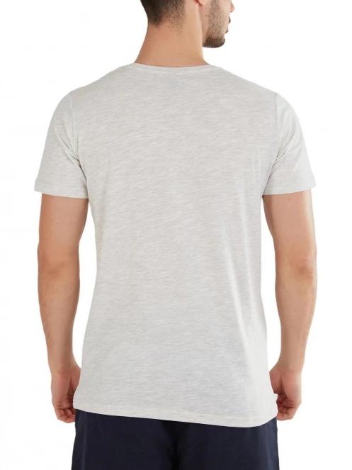 tricou cu maneci scurte pt. barbati Fundango Jaggy Structured T-Shirt nisip 3