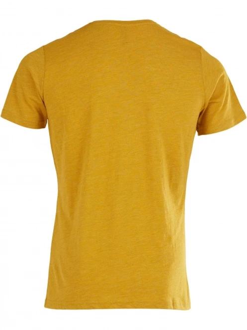 tricou cu maneci scurte pt. barbati Fundango Jaggy Structured T-Shirt galben 8