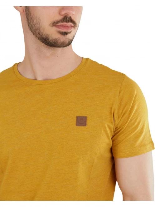 tricou cu maneci scurte pt. barbati Fundango Jaggy Structured T-Shirt galben 5