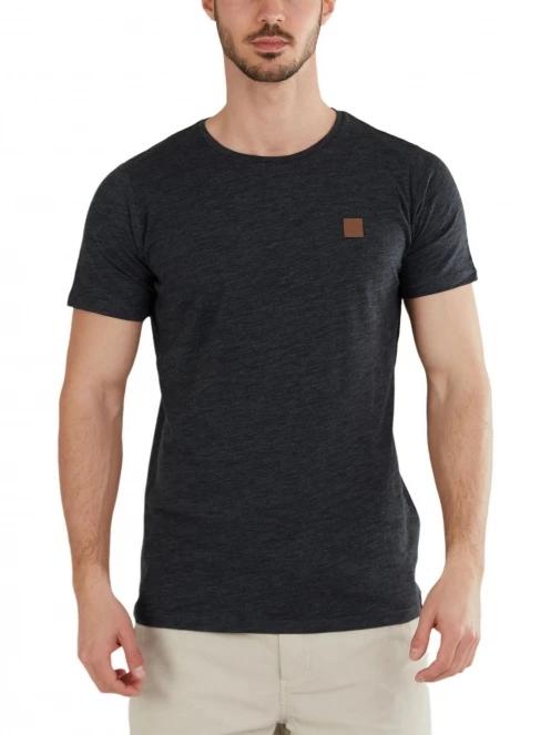 tricou cu maneci scurte pt. barbati Fundango Jaggy Structured T-Shirt negru 2
