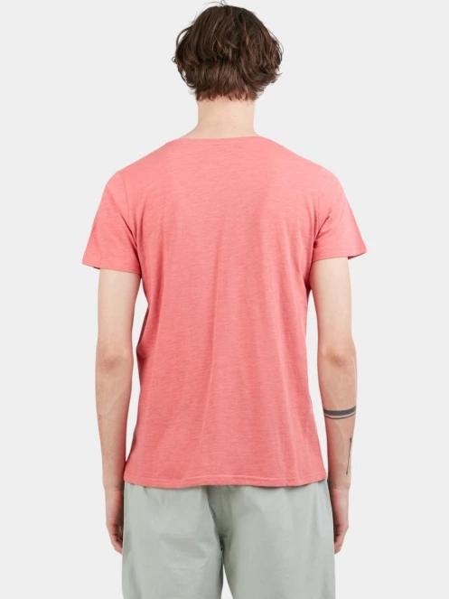 tricou cu maneci scurte pt. barbati Fundango Jaggy Structured T-shirt roz 3