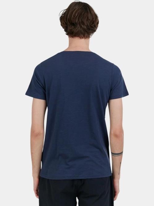 tricou cu maneci scurte pt. barbati Fundango Jaggy Structured T-shirt albastru inchis 3