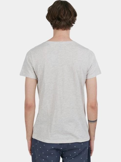 tricou cu maneci scurte pt. barbati Fundango Jaggy Structured T-shirt nisip 3