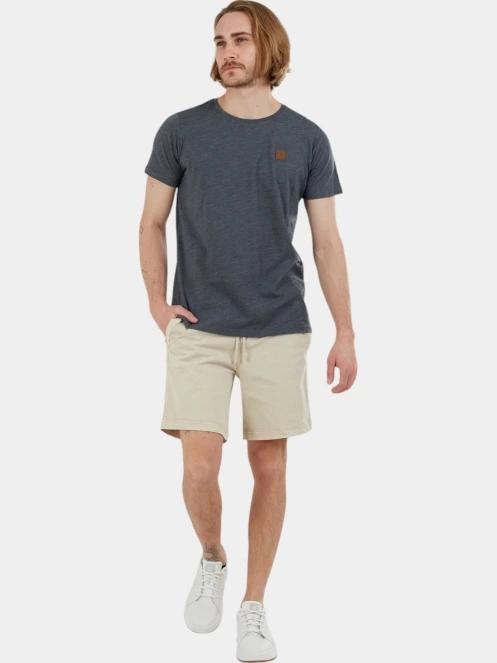 tricou cu maneci scurte pt. barbati Fundango Jaggy Structured T-shirt gri 4