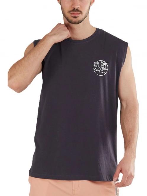 tricou cu maneci scurte pt. barbati Fundango Glader Tank-T negru 2