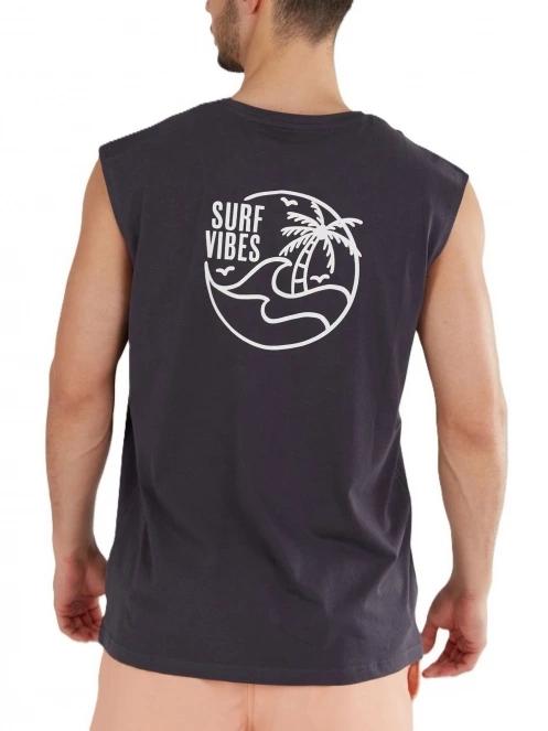 tricou cu maneci scurte pt. barbati Fundango Glader Tank-T negru 3