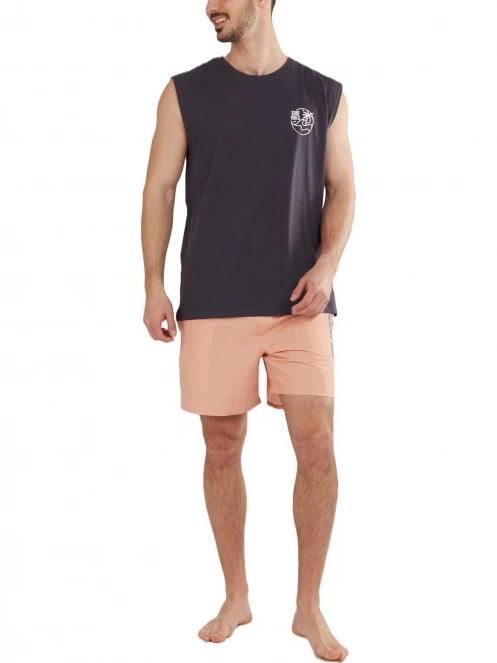 tricou cu maneci scurte pt. barbati Fundango Glader Tank-T negru 4