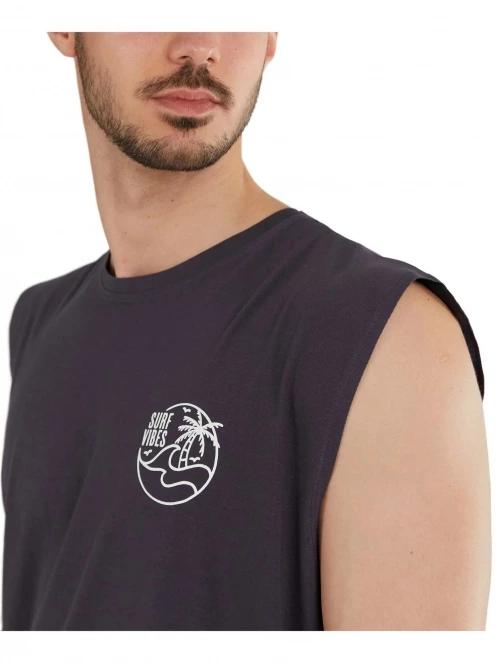 tricou cu maneci scurte pt. barbati Fundango Glader Tank-T negru 5