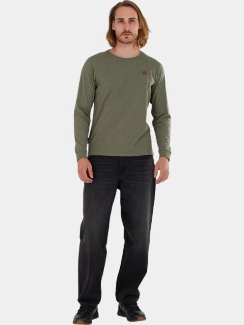 tricou cu maneci lungi pt. barbati Fundango Justin Longsleeve T-shirt verde 4