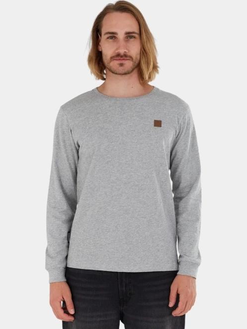 tricou cu maneci lungi pt. barbati Fundango Justin Longsleeve T-shirt gri 2