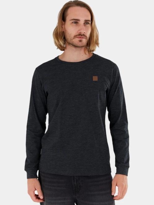 tricou cu maneci lungi pt. barbati Fundango Justin Longsleeve T-shirt negru 2