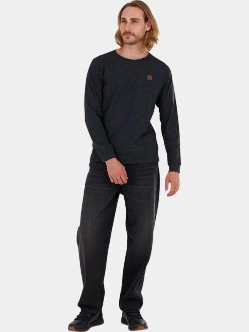 tricou cu maneci lungi pt. barbati Fundango Justin Longsleeve T-shirt negru 4