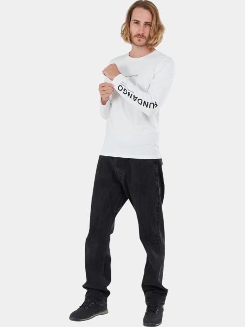 tricou cu maneci lungi pt. barbati Fundango Long-T Longsleeve T-shirt alb 4