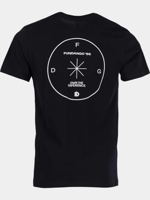 tricou cu maneci scurte pt. barbati Fundango Compass Graphic-T negru 10