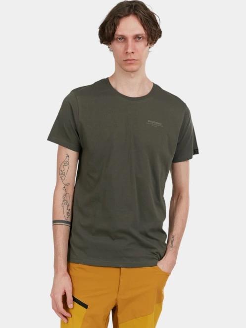 tricou cu maneci scurte pt. barbati Fundango Mont Blanc Graphic-T oliv 2