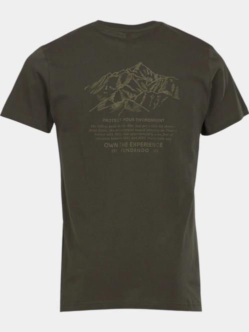 tricou cu maneci scurte pt. barbati Fundango Mont Blanc Graphic-T oliv 8