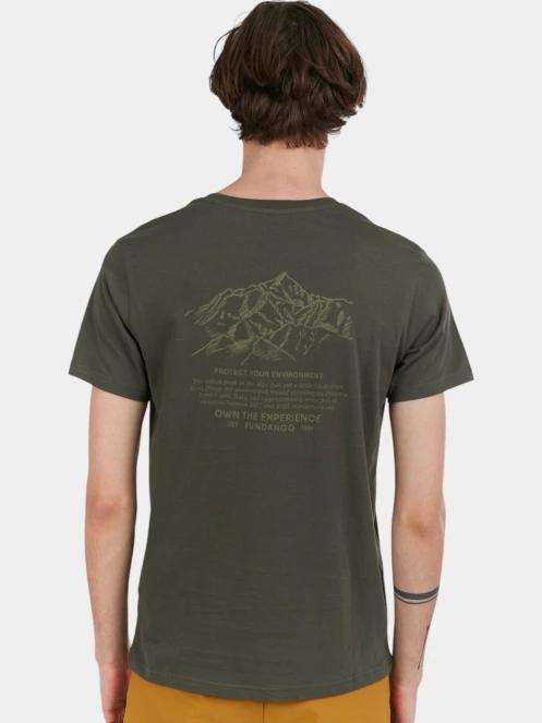 tricou cu maneci scurte pt. barbati Fundango Mont Blanc Graphic-T oliv 3