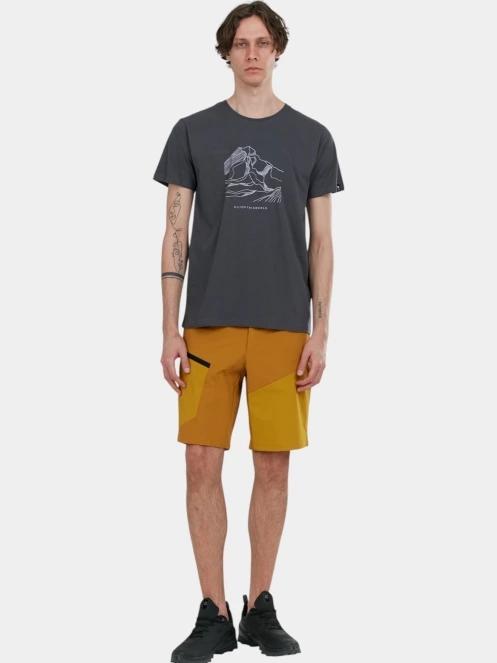 tricou cu maneci scurte pt. barbati Fundango Mountain Graphic-T gri 4