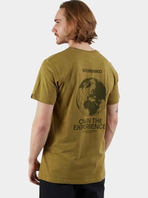 tricou cu maneci scurte pt. barbati Fundango Globe Graphic-T verde 3