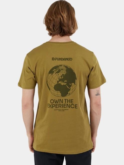 tricou cu maneci scurte pt. barbati Fundango Globe Graphic-T verde 4