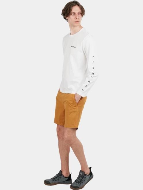 tricou cu maneci lungi pt. barbati Fundango Essential Graphic Long-T alb 4
