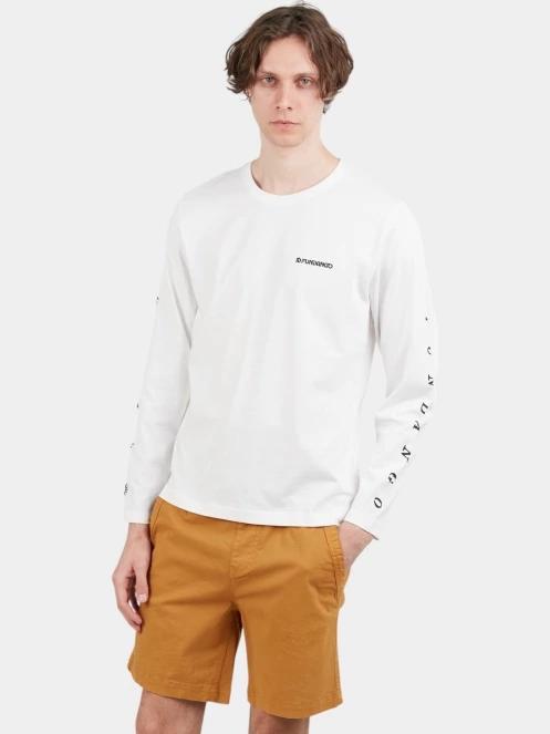 tricou cu maneci lungi pt. barbati Fundango Essential Graphic Long-T alb 5