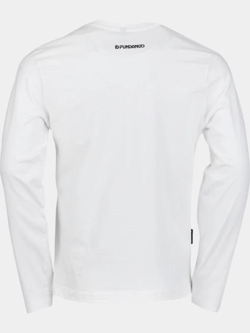 tricou cu maneci lungi pt. barbati Fundango Essential Graphic Long-T alb 2