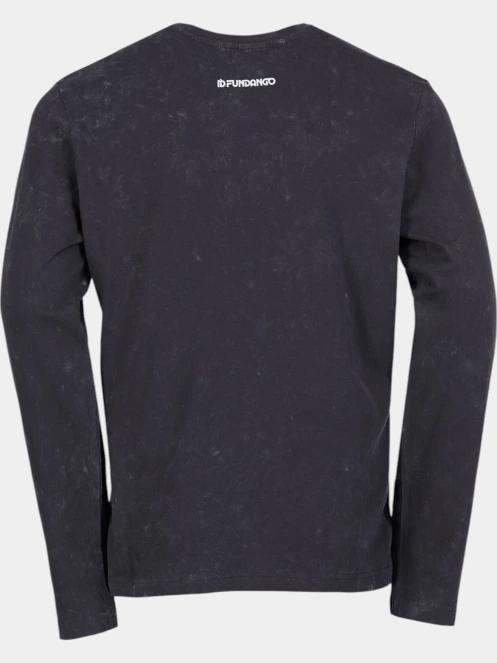 tricou cu maneci lungi pt. barbati Fundango Essential Graphic Long-T negru 10